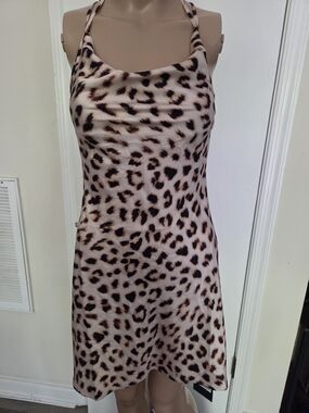 Jagger & Stone "The Jay" Cowl Neck Mini Dress – Leopard Print